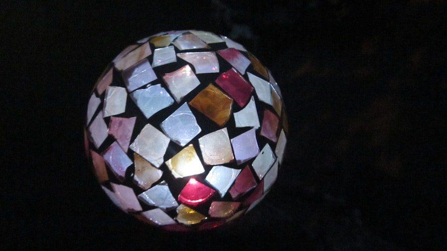 Photo Glass mosaic splicing wall lamp