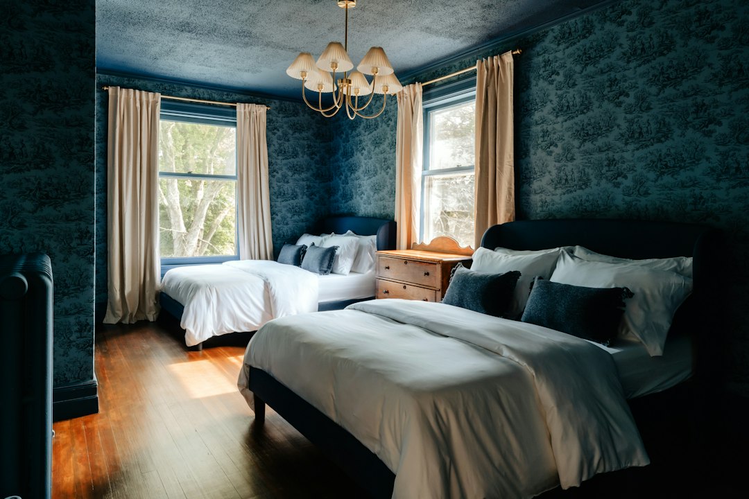 Photo candle chandelier cozy bedroom